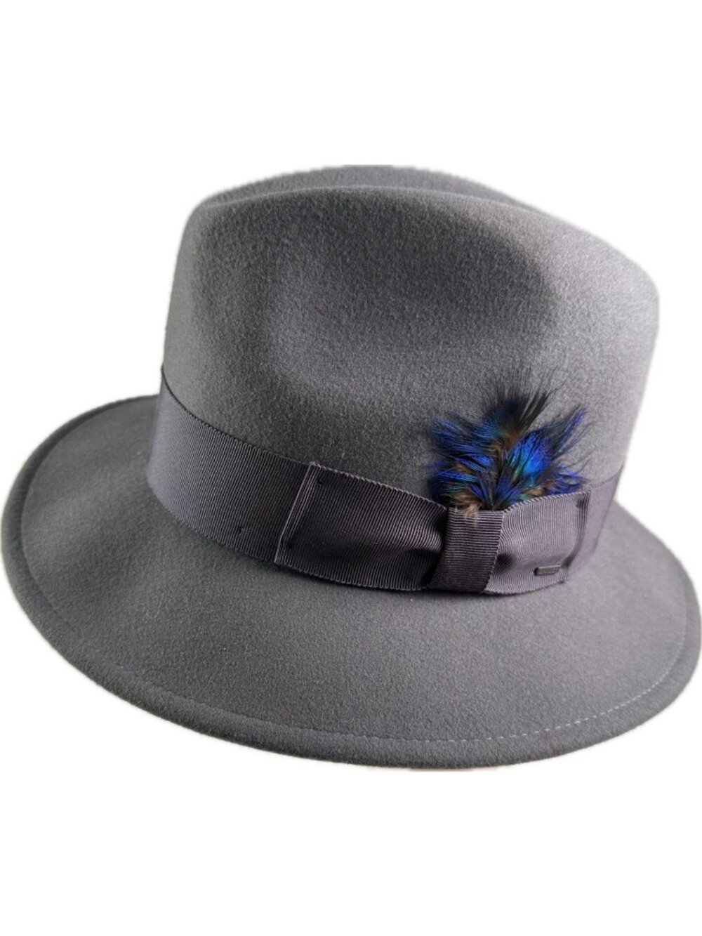 bailey of hollywood Men’s Litefelt grey wool felt fedora S USA